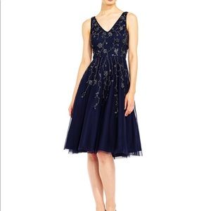 Adrianna Papell Fit and Flare Midi Dress